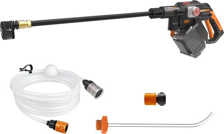 WORX WG633E.9 Hydroshot Akku-Hochdruckreiniger 20V & WA1820 Hydroshot Haarbürste, weich, Schwarz