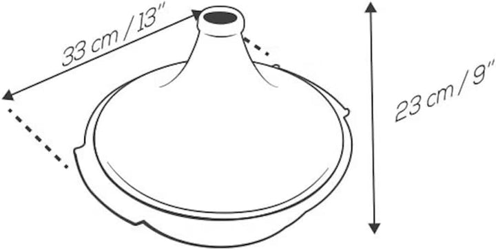 PEUGEOT - Keramik-Tajine 30 cm - Für alle Herdarten, inkl. Induktion geeignet - - Salbeigrün