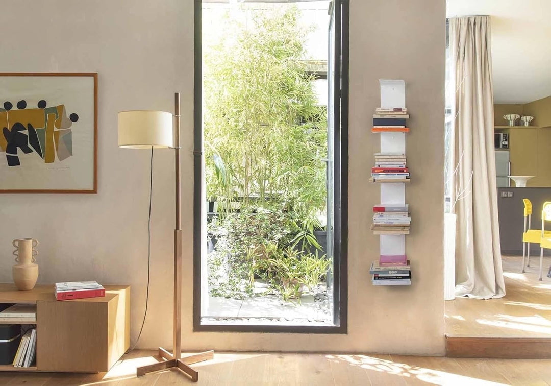 TEEbooks Bücherregal - Vertikales Bücherregal 60 cm - Satz von 2 2 Stück, 2 Stück