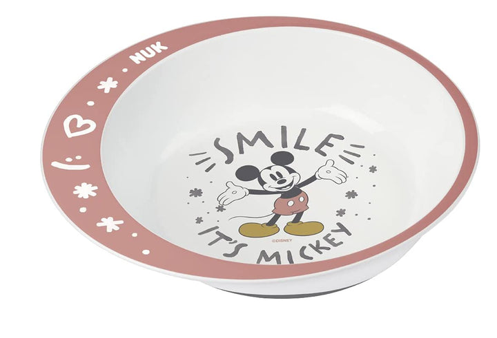 NUK Disney Micky Geschirrset | ab 6 Monaten | enthält Teller, Gabel, Löffel und Becher | Disney Mick