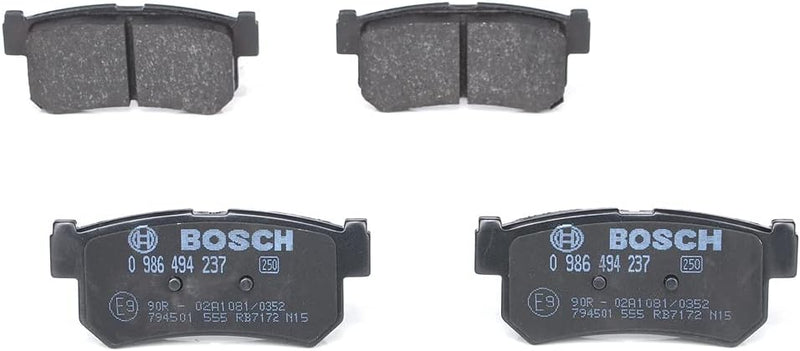 Bosch BP1172 Bremsbeläge - Hinterachse - ECE-R90 Zertifizierung - vier Bremsbeläge pro Set