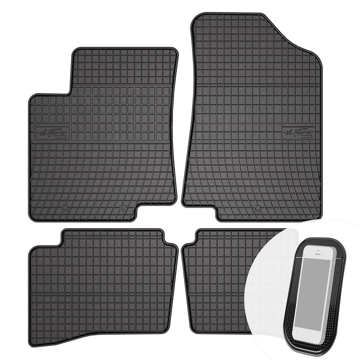 Gummimatten Auto Fussmatten Gummi Automatten Passgenau 4-teilig Set - passend für Kia Rio III 2011-2