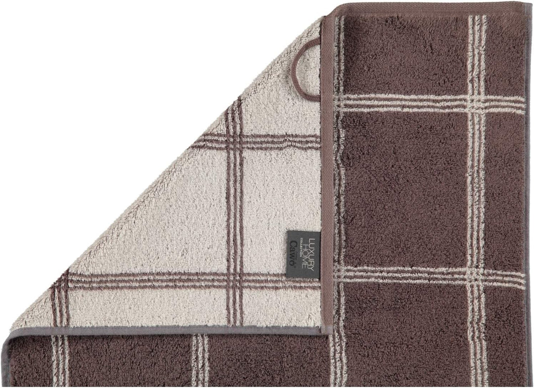 CAWÖ Home Handtücher Luxury Home Two-Tone Grafik 604 Pepper - 37 Duschtuch 80x150 cm, Duschtuch 80x1