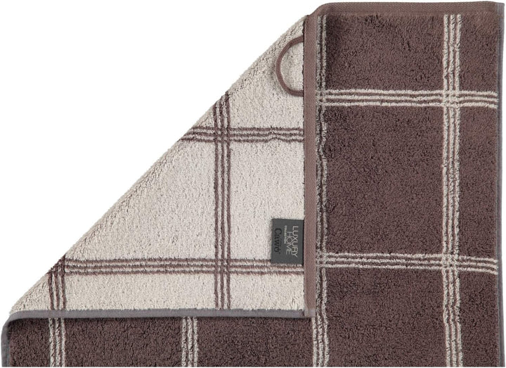 CAWÖ Home Handtücher Luxury Home Two-Tone Grafik 604 Pepper - 37 Duschtuch 80x150 cm, Duschtuch 80x1