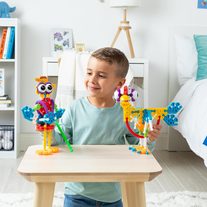 Basic Fun 85052 Kid K'NEX Farmin' Friends 20 Model Building Set 61pc