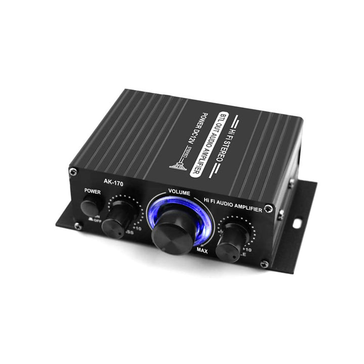 AK170 12 V Mini o Endverstärker Digital o Receiver AMP Zweikanal 20 Watt + 20 Watt Bass Höhen Lautst