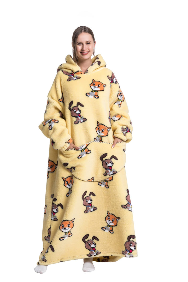 Verlängert Übergrosse Hoodie Decke,Decken Hoodie Damen mit Tasche und Kapuze,Superweiche und Warme K