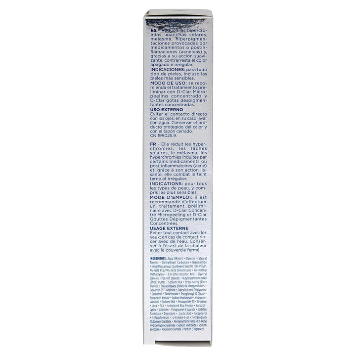 Rilastil D-Clar Fluid Depigmenting Face Cream, Anti-Makel-Behandlung, strahlende und homogene Haut,