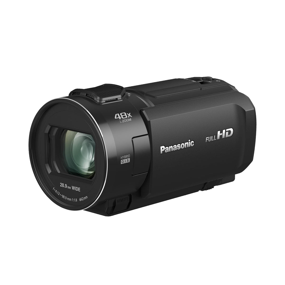 Panasonic HC-V900E-K Full-HD-Camcorder, FHD-Video, 25-mm-F1.8-Weitwinkelobjektiv, 24-facher optische
