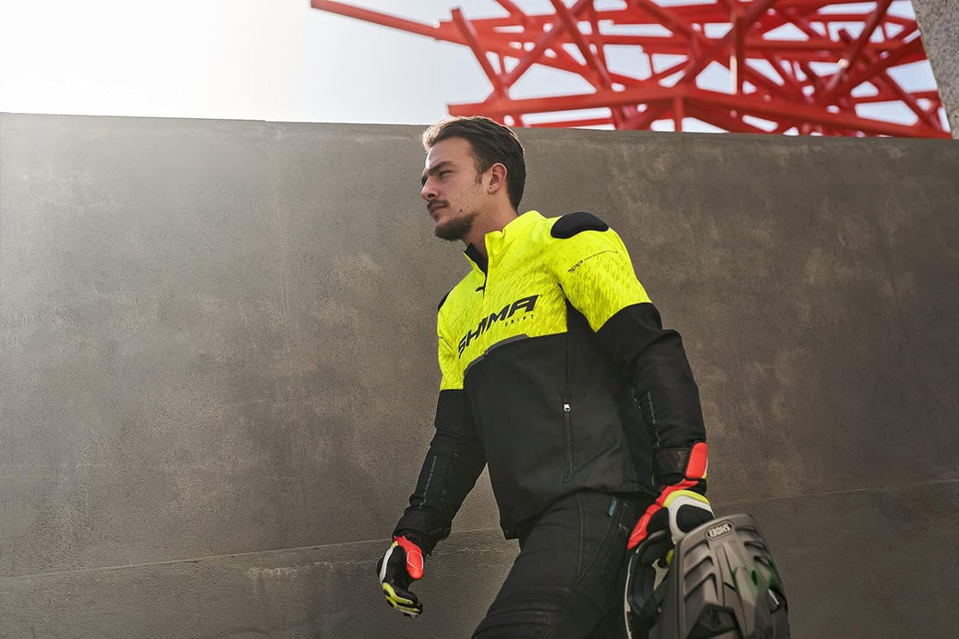 SHIMA DRIFT Motorradjacke Herren | Leichte, Atmungsaktive Sommer Mesh Motorcycle Stadt Textiljacke M