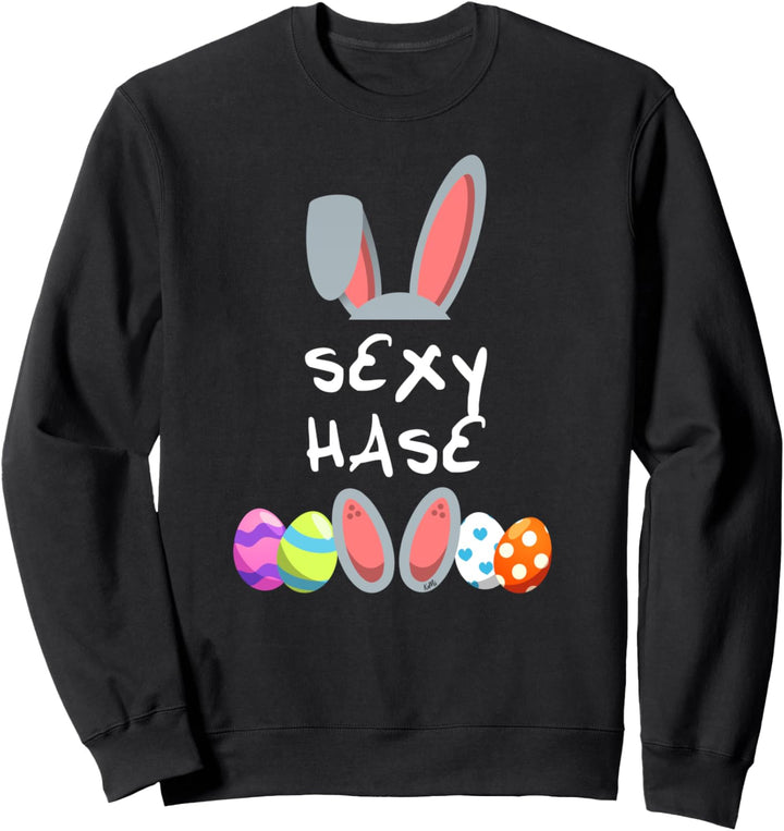 Sexy Hase Osterhase Partnerlook Outfit Geschenk Ostern Sweatshirt