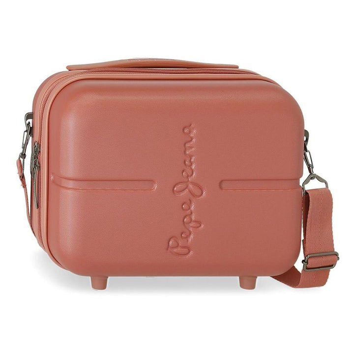 Pepe Jeans Highlight Kulturbeutel, anpassbar, mit Umhängetasche Terrakotta Makeup Tasche, Terrakotta