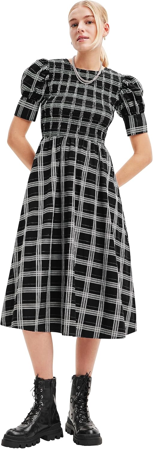 Desigual Damen Vest_rasha Dress XL Schwarz, XL Schwarz