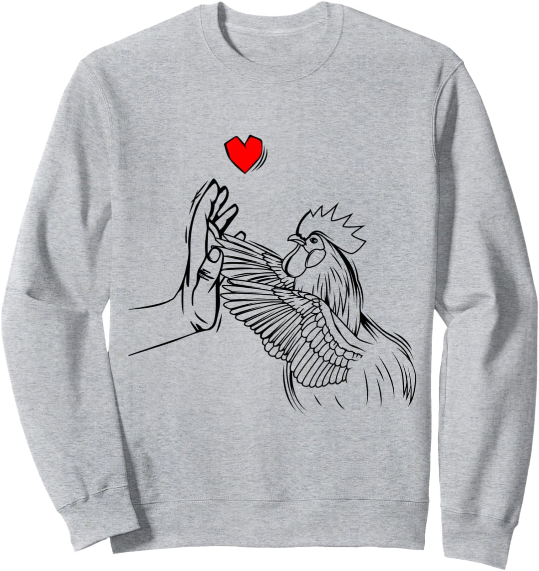 Hühner Liebe Landwirt Huhn Kinder Mädchen Damen Sweatshirt