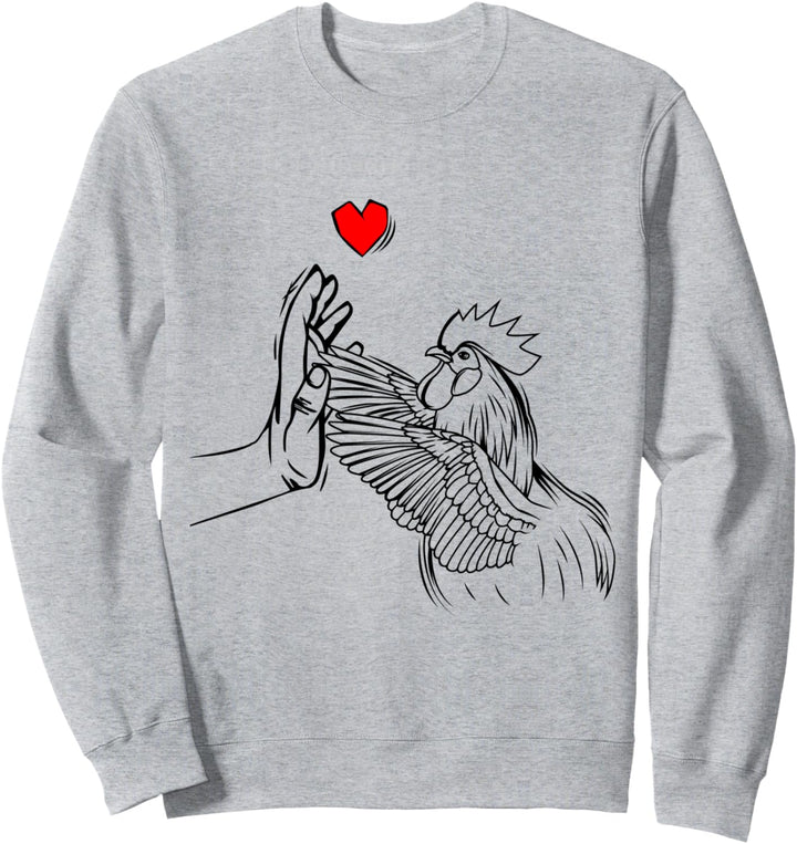 Hühner Liebe Landwirt Huhn Kinder Mädchen Damen Sweatshirt