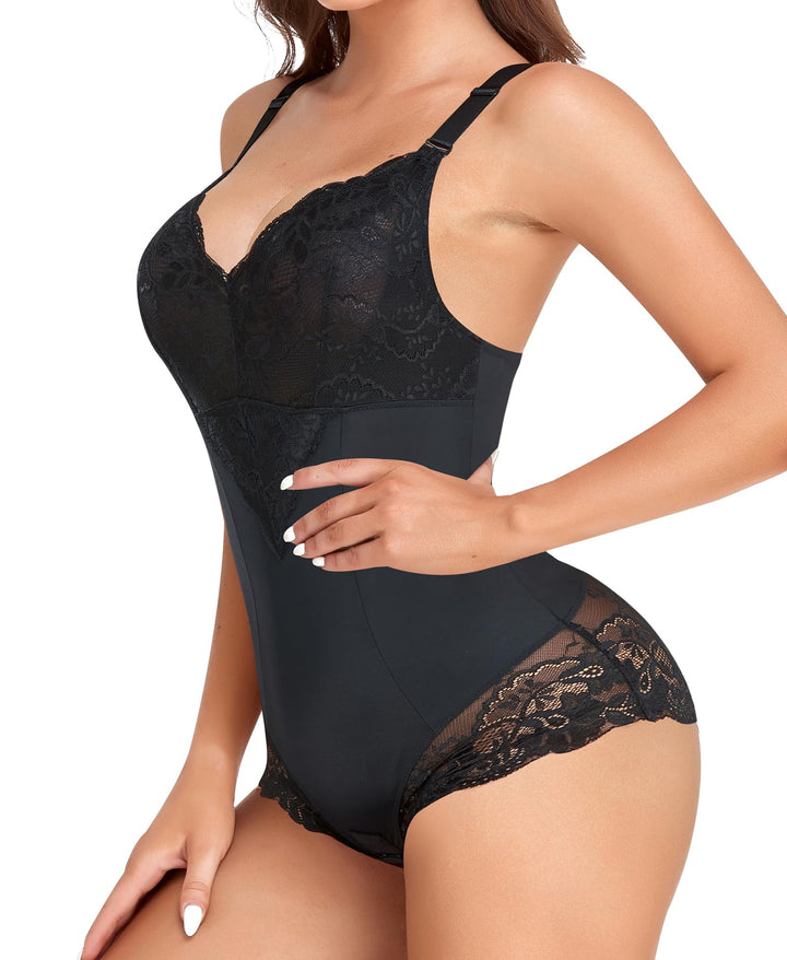 Shapewear Damen Body Shaper Bauchweg L Schwarz-shape, L Schwarz-shape