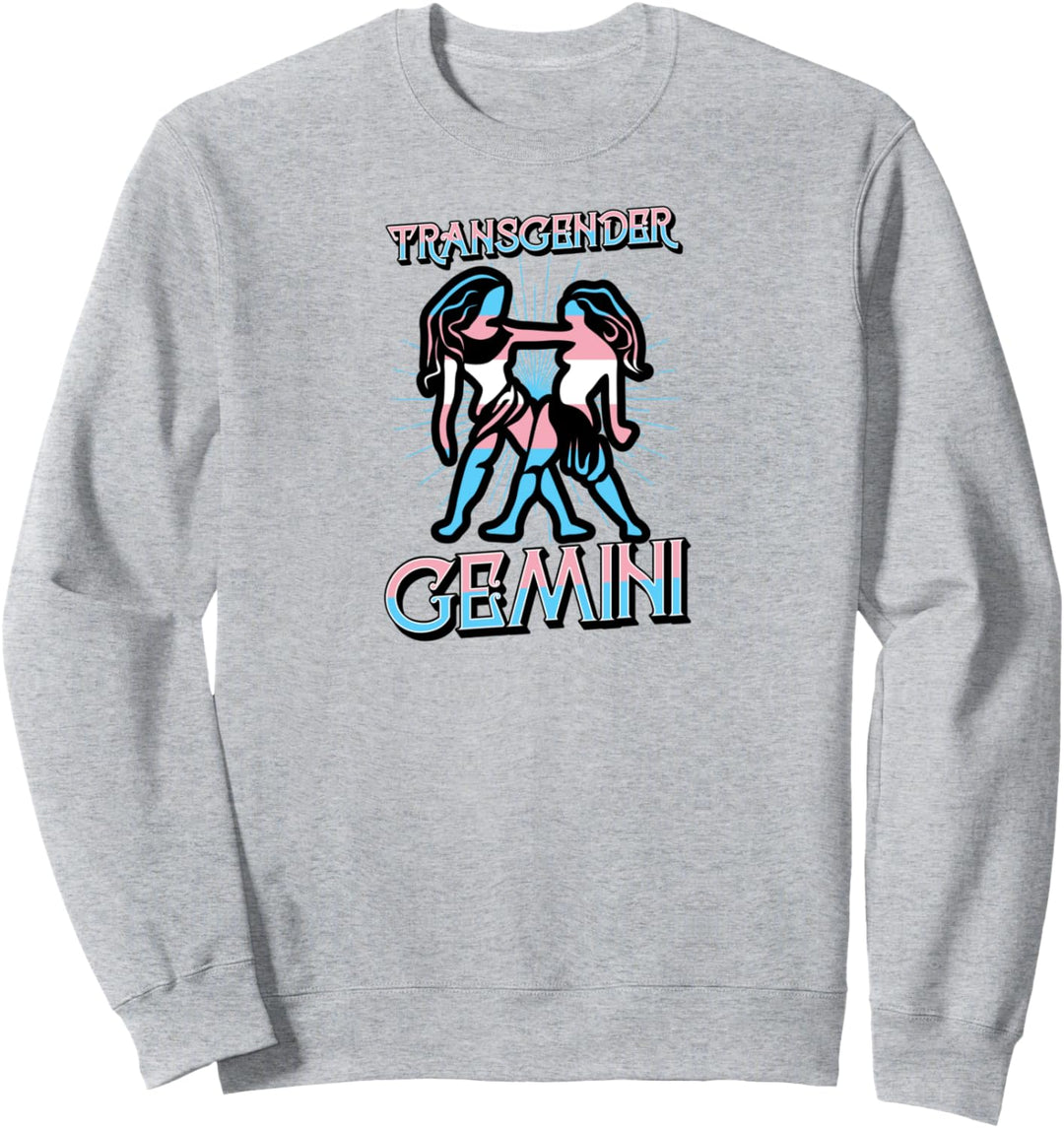 Transgender Gemini Sternzeichen Trans Horoskop LGBTQ Pride Sweatshirt