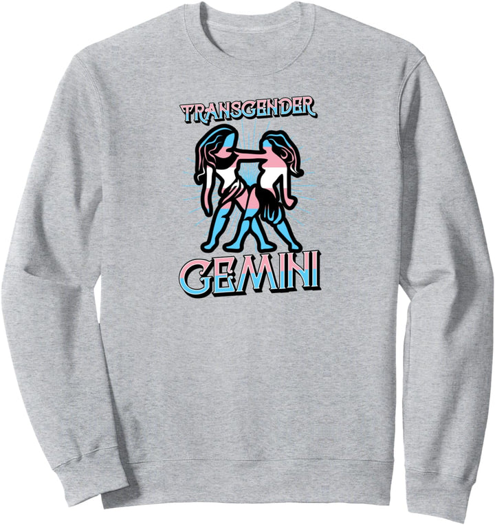Transgender Gemini Sternzeichen Trans Horoskop LGBTQ Pride Sweatshirt