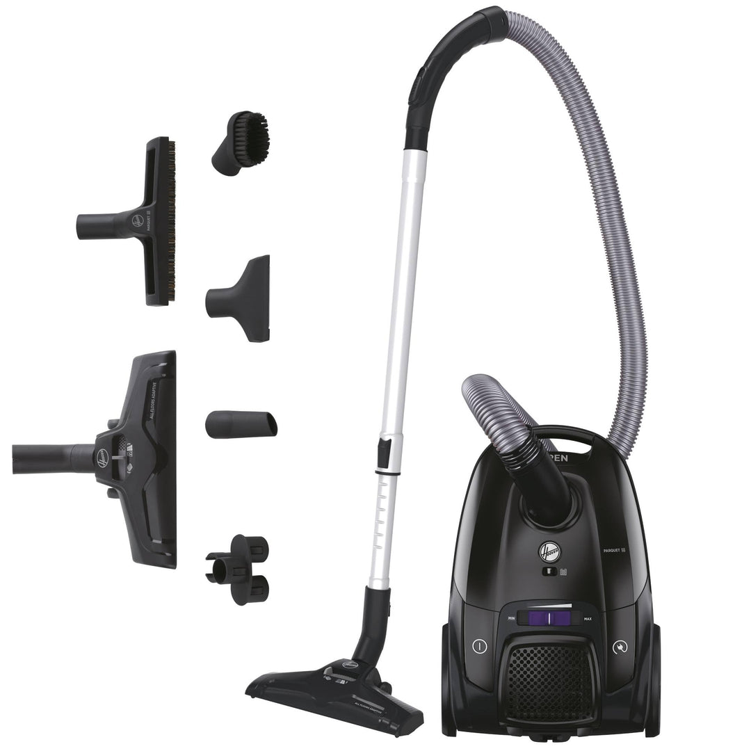 Hoover Telios Bodenstaubsauger für Hartböden & Teppiche, kompakt, leise 69dBA, 3,5L Staubbeutel, EPA