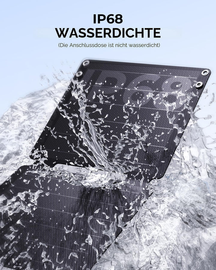 21W Tragbares Solarladegerät, BigBlue Faltbar Solarpanel (5V/4,2A Max.) mit USB-A und USB-C, IP68 Wa
