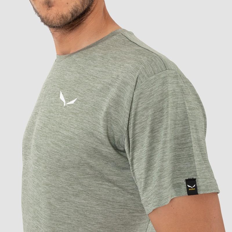 Salewa Herren Puez Melange Dry M S/S Tee Hemden &amp; T-shirts 4XL Shadow Melange, 4XL Shadow Melange
