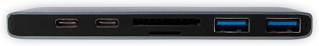 LogiLink 7-in-1 Multifunktions Hub (Type USB-C) mit PD (Power Delivery), Aluminium-Legierung, UA0302