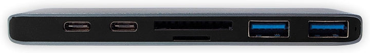 LogiLink 7-in-1 Multifunktions Hub (Type USB-C) mit PD (Power Delivery), Aluminium-Legierung, UA0302
