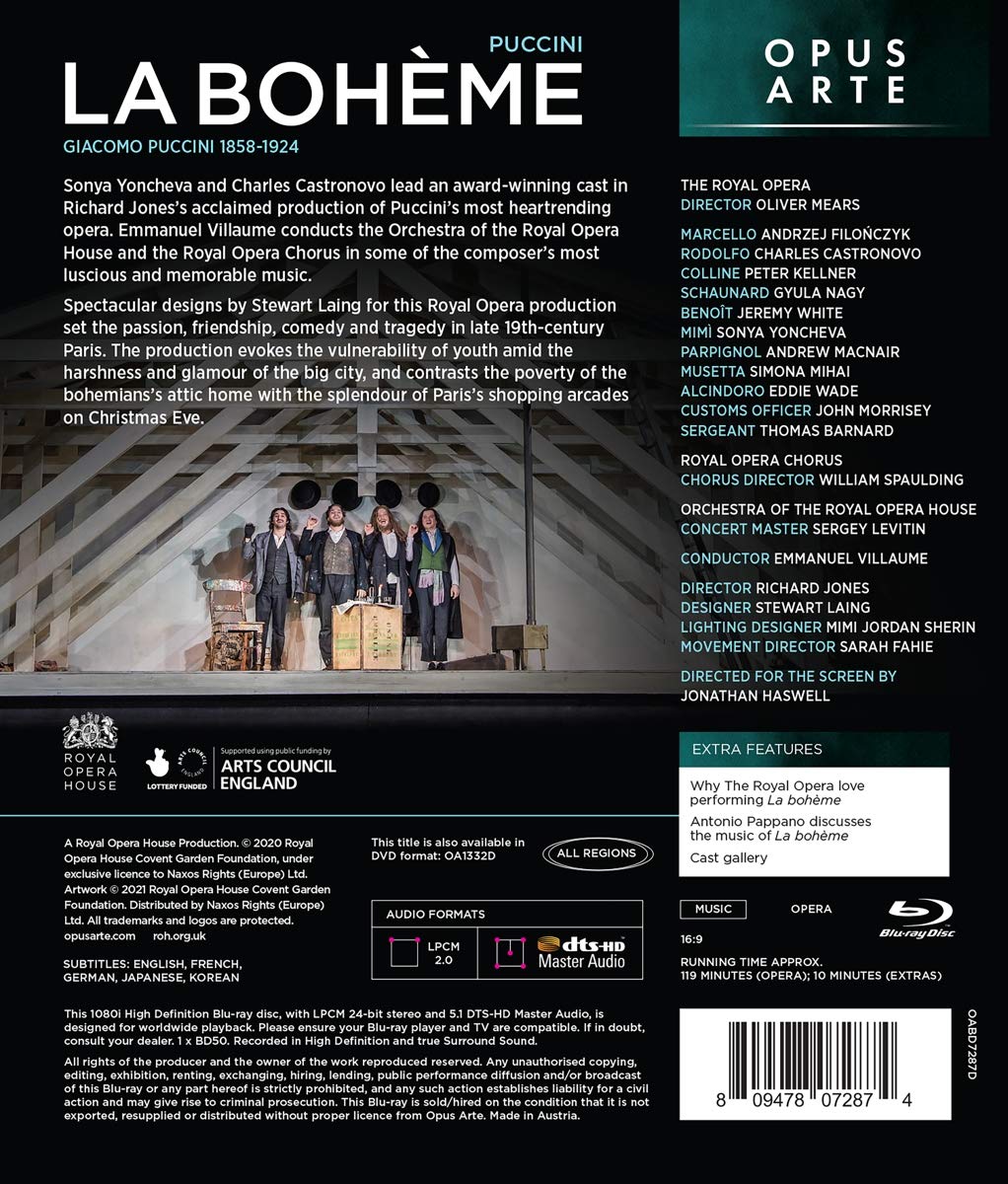 La bohème [The Royal Opera], Blu-ray