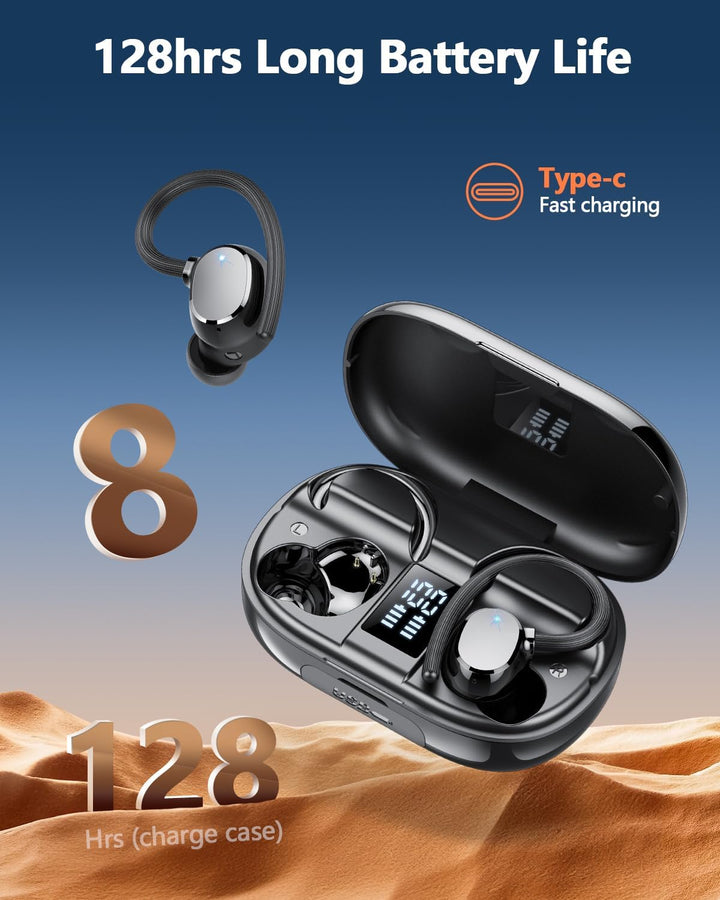 Bluetooth Kopfhörer Sport, 2026 in Ear Kopfhörer Kabellos Bluetooth 5.3 mit HD Mic, Herausragender S