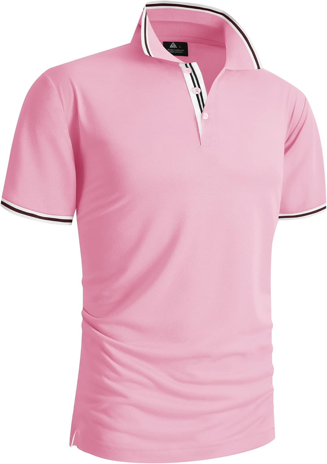 SPEEDRUN Polo Shirt Tshirt Herren Kurzarm Polohemd für Herren mit Brusttasche Slim Fit Sommer Schnel