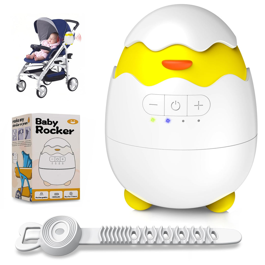 Robofun Kinderwagenschaukler- Das Original Schlafhilfe für Baby, 5 Einstellbare Schaukelintensitäten