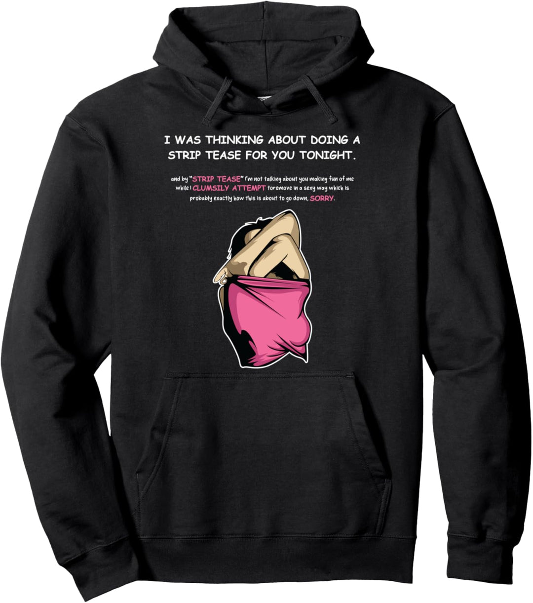 Streifen necken lustige Freundin Pullover Hoodie