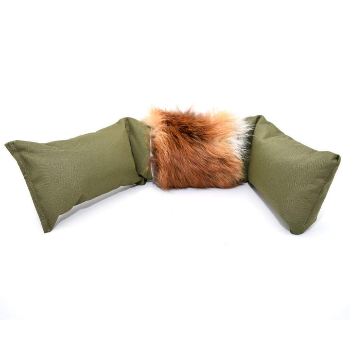 FIREDOG Fuchsdummy | Dummy mit echtem Fuchsfell | Dreiteilig für das Apportiertraining | 4000g