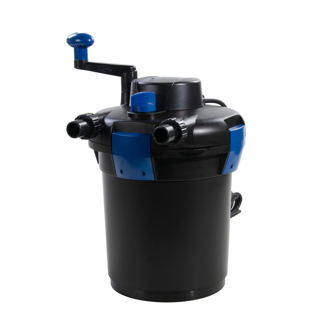 AquaForte GPF-1500 (9 Watt) Druckfilter, Leistung 9 Watt, Spannung 230V, Frequenz 50Hz, Einlass/Ausl