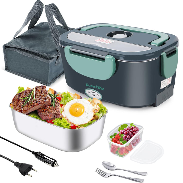 Elektrische Lunchbox 80W Warmhaltebox Für Essen, 1,5L Aufwärmbehälter Für Essen 3-in-1 Electric Lunc