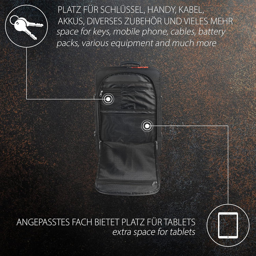 MC-CASES Professioneller Rucksack speziell passend für DJI Avata 2 Combo - Fly More Set - Made in Ge