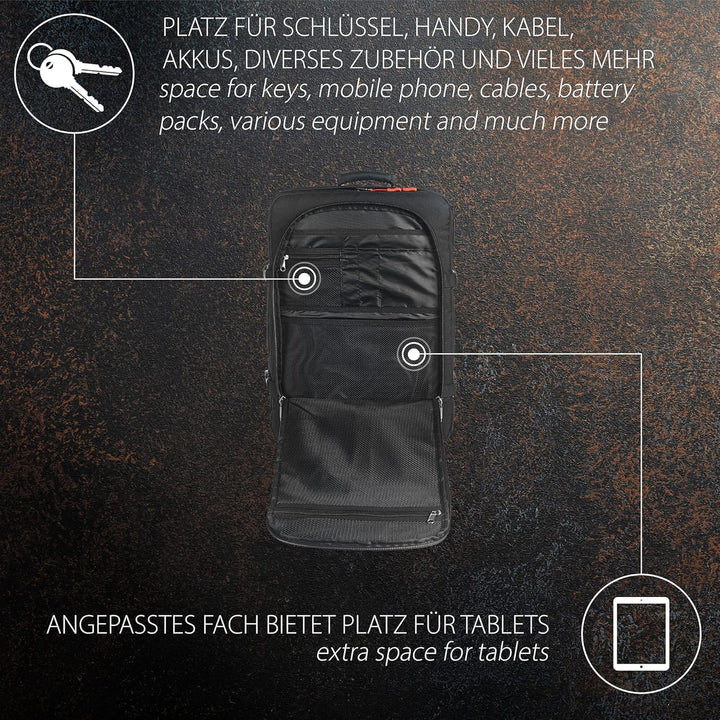 MC-CASES Professioneller Rucksack speziell passend für DJI Avata 2 Combo - Fly More Set - Made in Ge