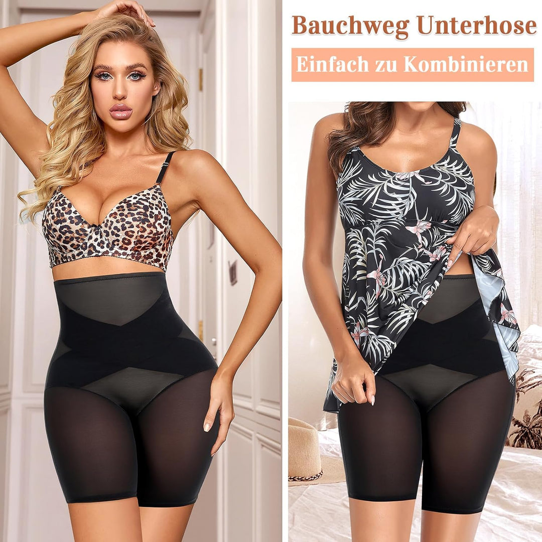 Werkiss Bauchweg Unterhose Damen Shapewear Miederhose Hohe Taille Unterwäsche Figurenformend Bauchko