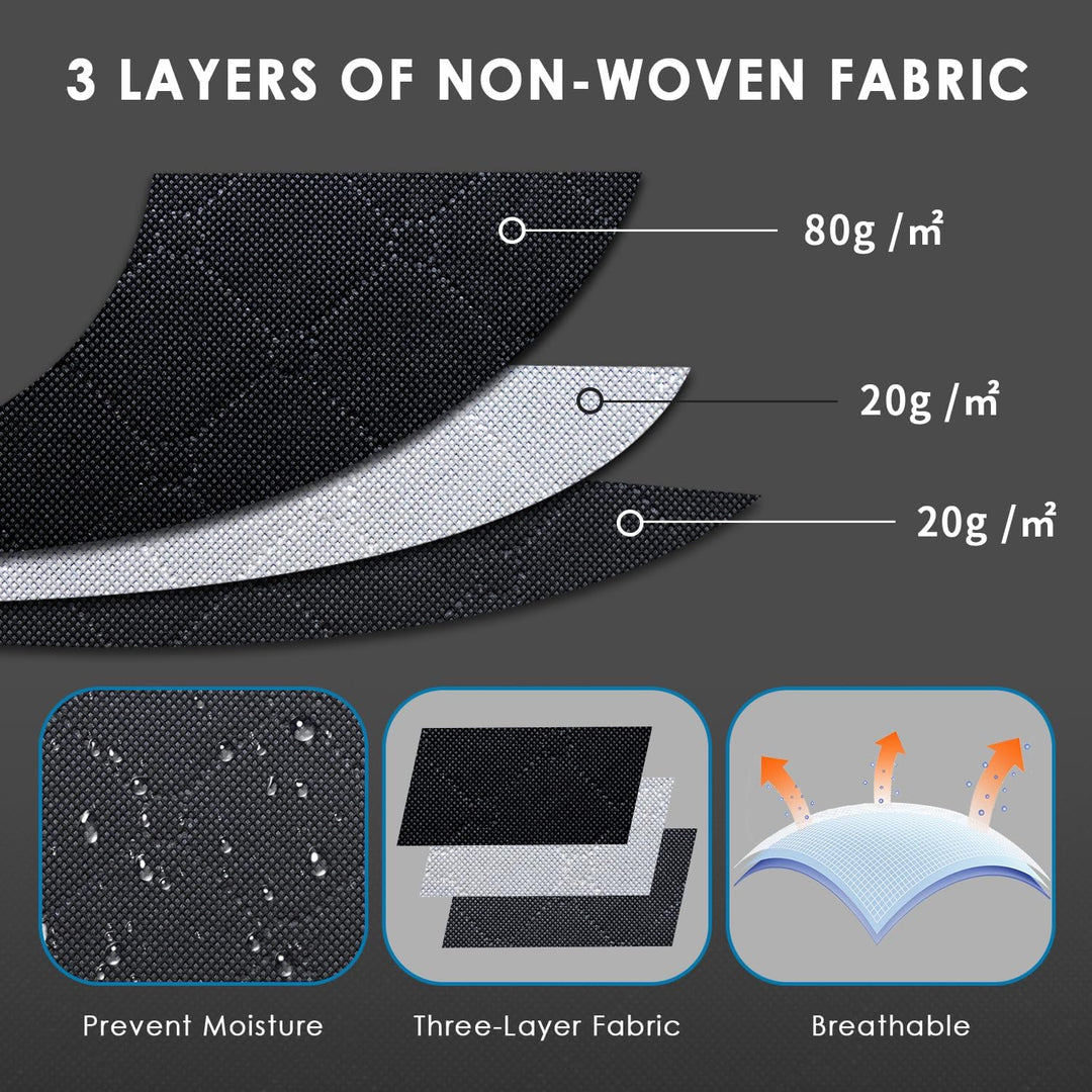 AIOR 6 Stück 90L Unterbettkommode mit Sichtfenster, Faltbare Unterbett-Aufbewahrungstasche Kleiderau