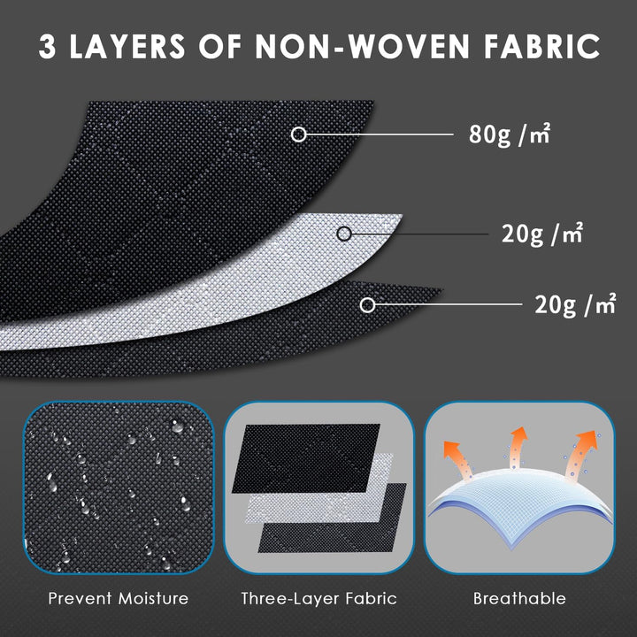 AIOR 6 Stück 90L Unterbettkommode mit Sichtfenster, Faltbare Unterbett-Aufbewahrungstasche Kleiderau