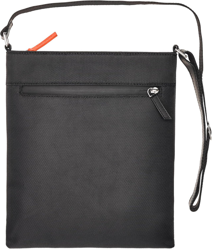 Davidoff Home Run Herren Messenger Bag Schwarz – moderne Schultertasche aus veganem Material – hochw