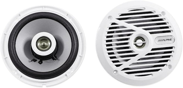 KIT SET FÜR ALPINE SPS-M601W 2 weiss 2-Wege Koaxial Marine Lautsprecher 16,5 cm 165 mm 6.5" wasserdi