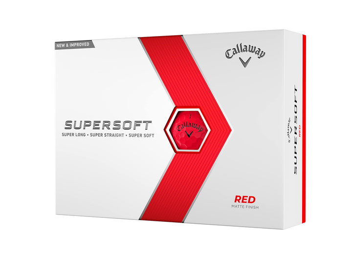 Callaway Supersoft Golfbälle 2023 Rot, Rot