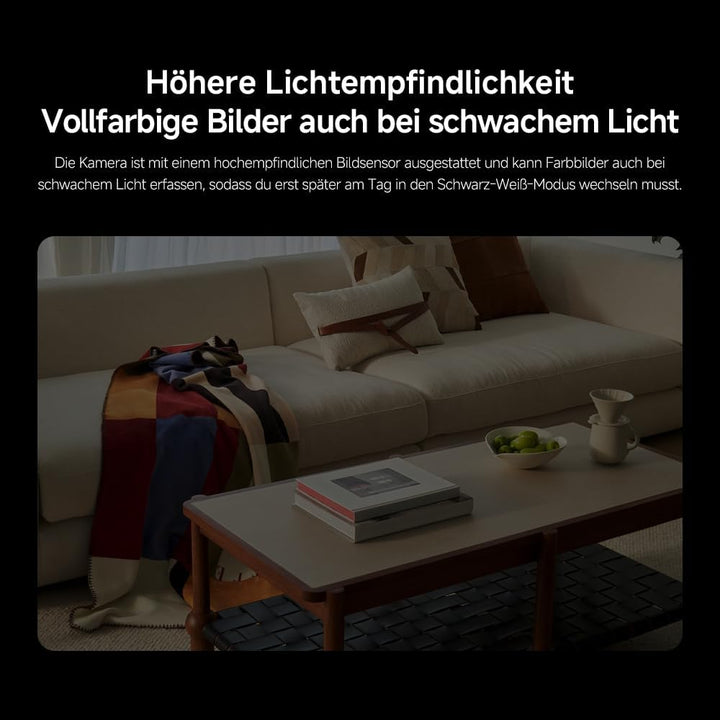 XIAOMI C701 4K 8MP Schwenk/Neige Innenkamera WLAN Überwachungskamera 360°-Abdeckung KI-Erkennung Nac