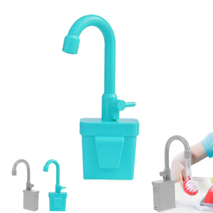 Kinder Küchenspüle Spielzeug Geschirrspüler Spielspielzeug Automatischer Wasserhahn Zubehör Künstlic
