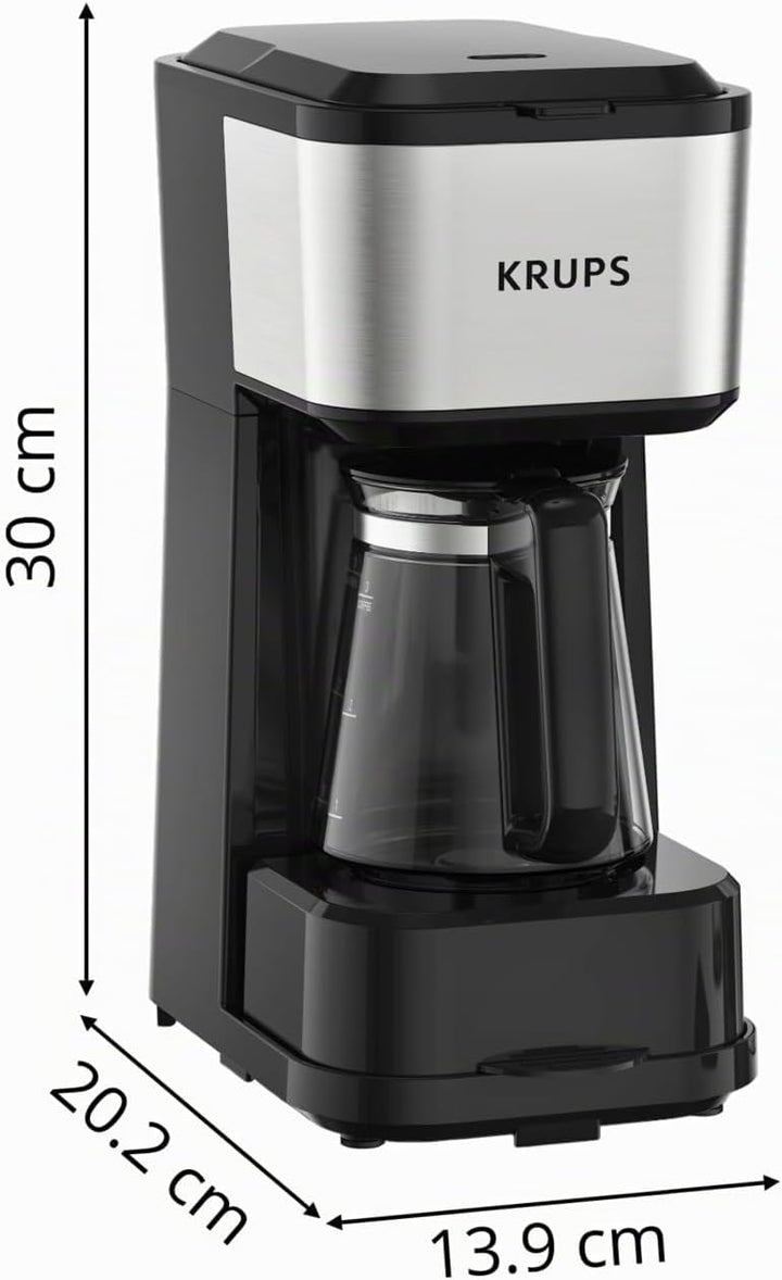 Krups Simply Brew Kaffeebereiter mit Filter 3 in 1, 3 Brühoptionen, amerikanischer Kaffee, hitzebest
