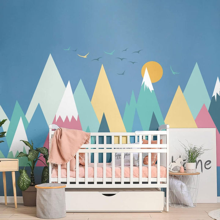 Wandsticker Kinder Deko Babyzimmer Wandsticker Kinder Wandsticker skandinavische Berge Colorika H40