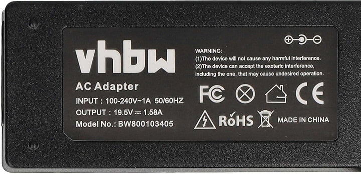 vhbw 110-220V Netzteil Ladegerät (19V, 1.58A) kompatibel mit Acer Aspire One AOA110-1982, AOA110-199