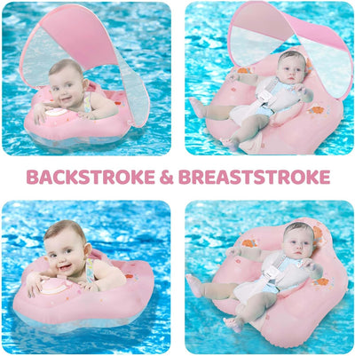 LOOWARTS Baby Schwimmring ab 3 6 12 24 36 Monate，Schwimmhilfe Baby ab 1-3 Jahr，Baby Schwimmring mit