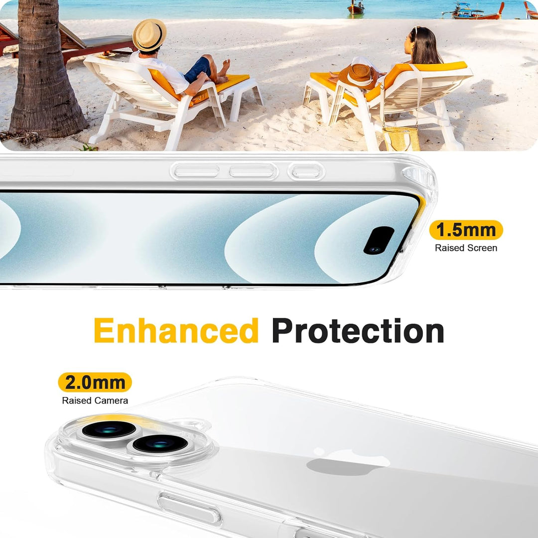 GOODVISH Handykette für iPhone 16 Hülle mit Band (6.1") | Kameraschutz und Bildschirmschutz | | Neck